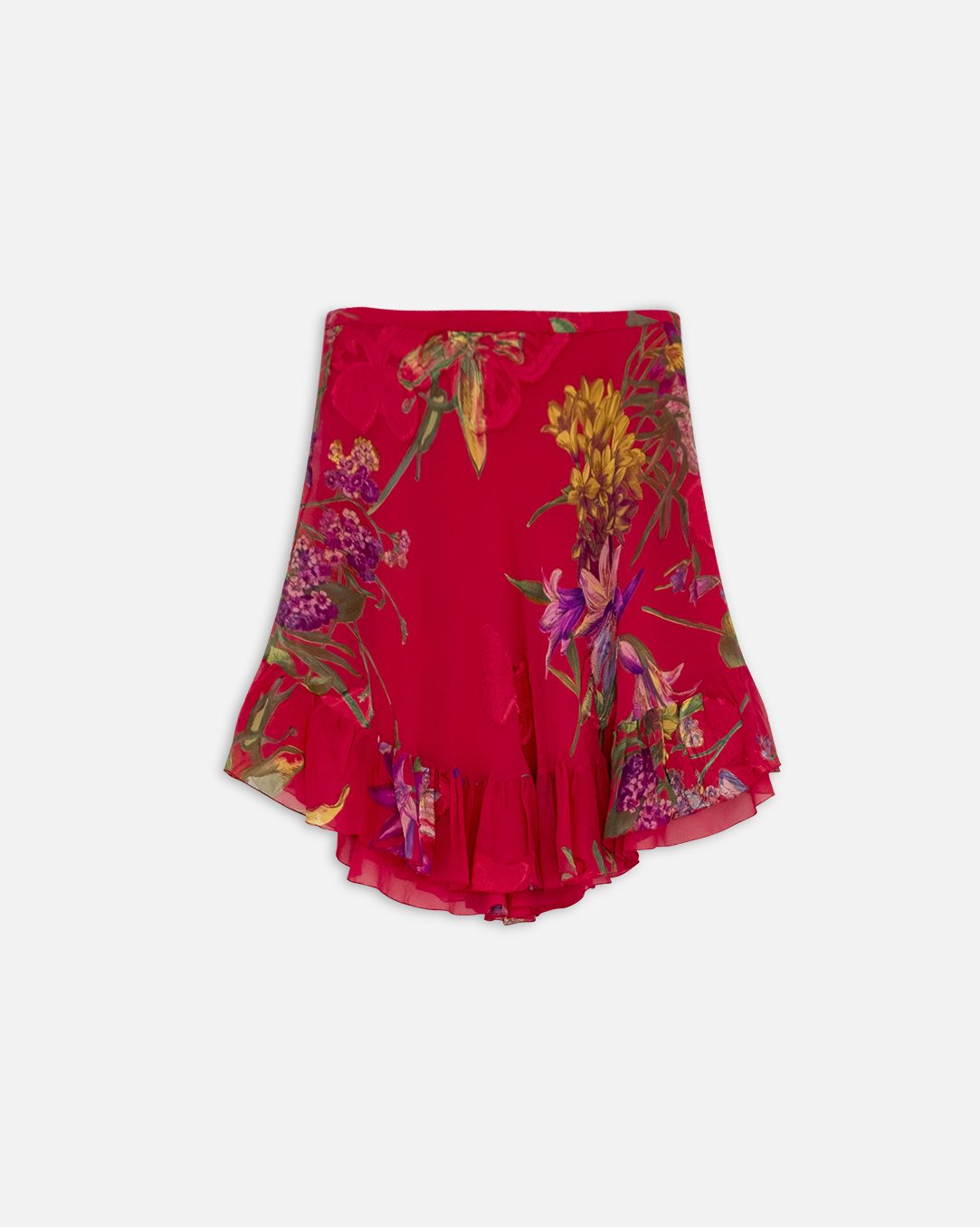 Blumarine Pink Silk Skirt