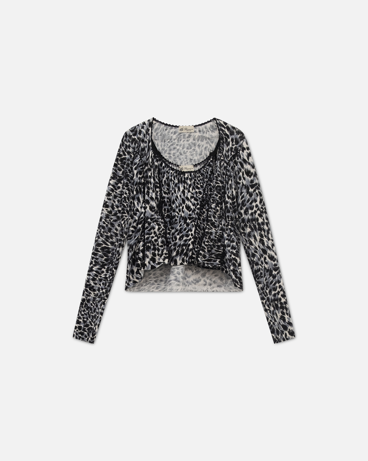 Blumarine Leopard Cardigan Set