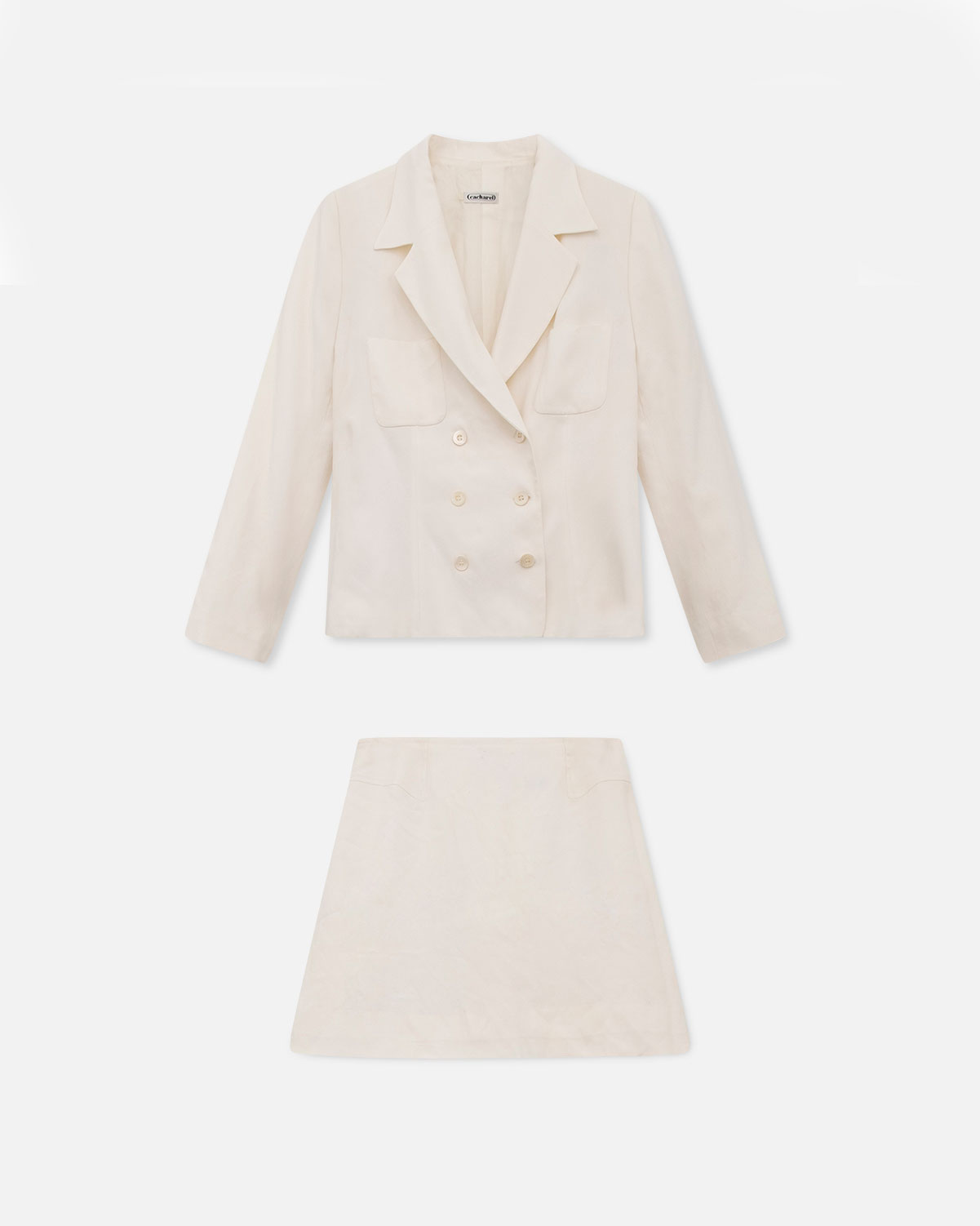 Cacharel Double Breasted Skirt Suit