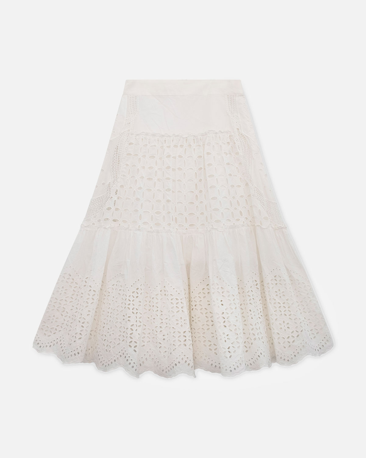 Alberta Ferreti Eyelet Skirt