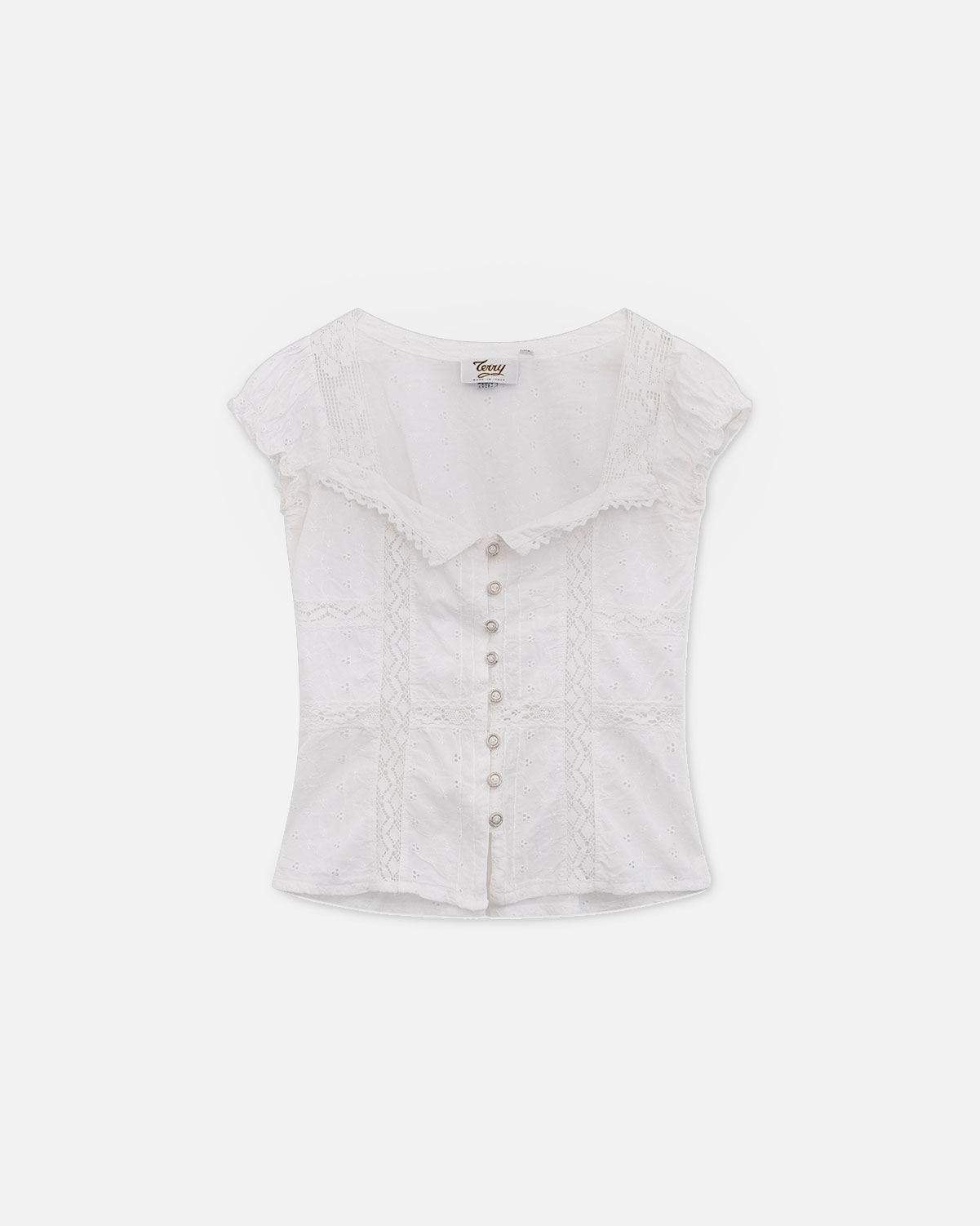 Made in Italy Eyelet Blouse