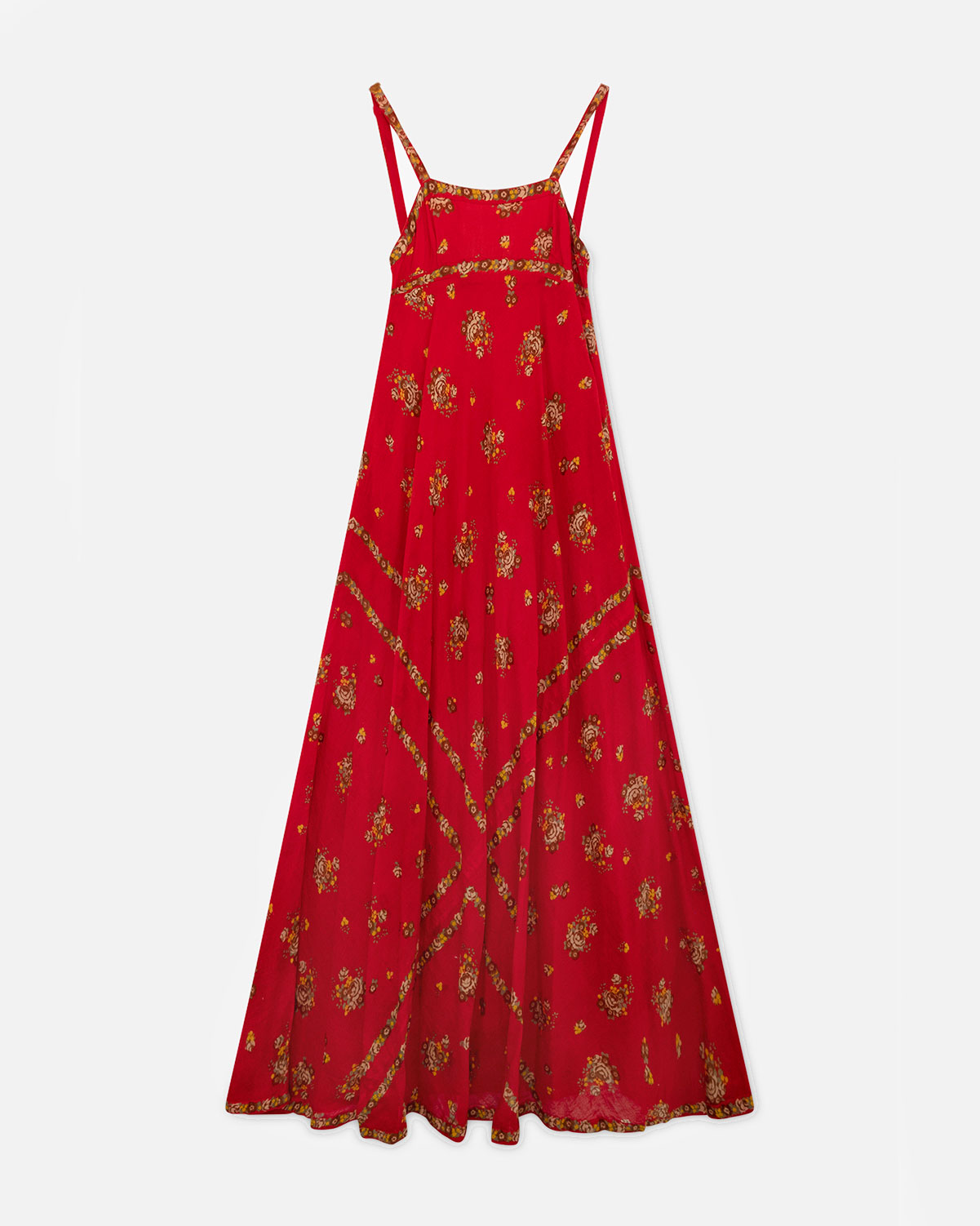 1970s French Red Gown
