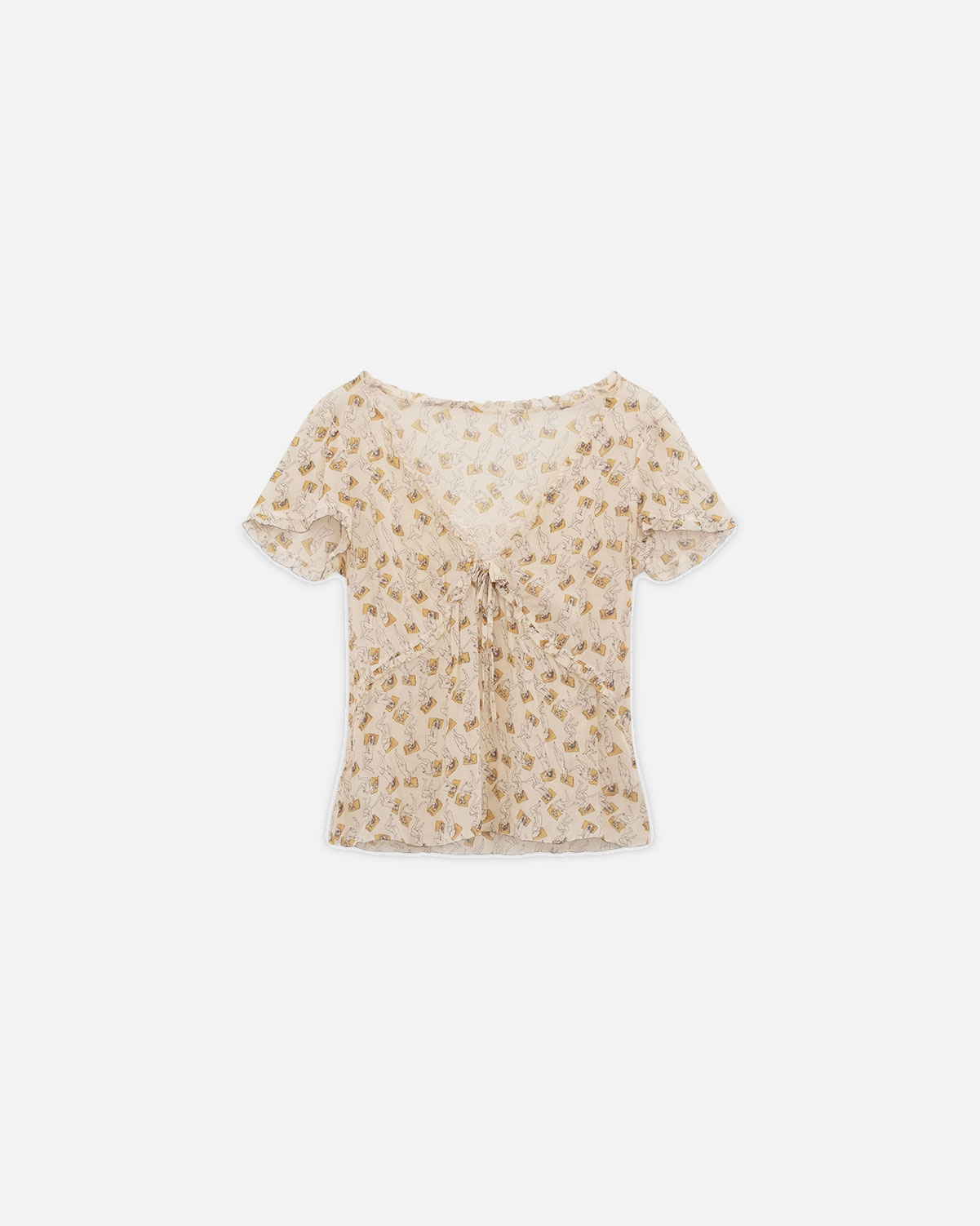 Kristina Ti Silk Printed Top