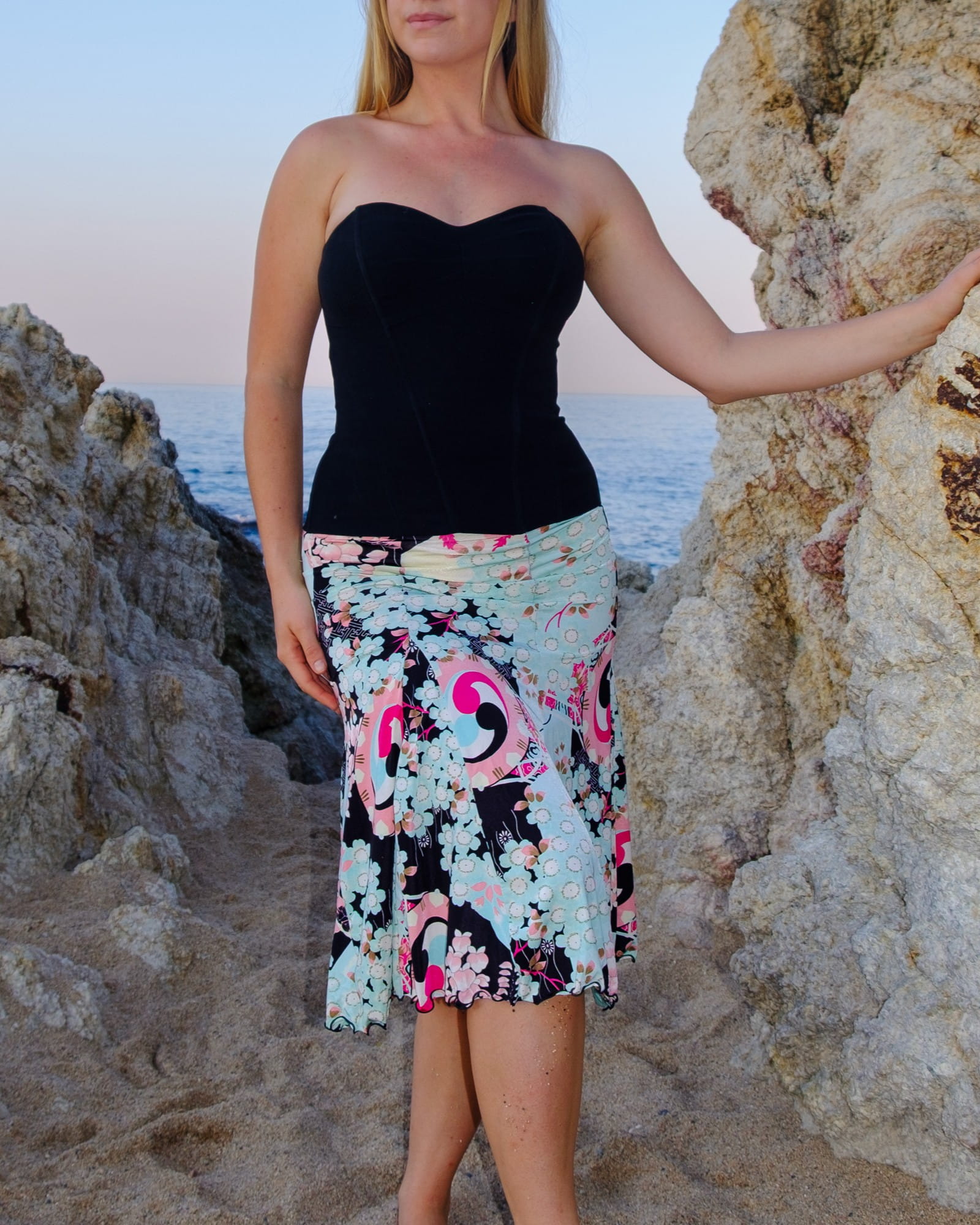 Blumarine Beach Midi Skirt